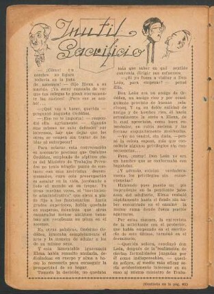Inútil sacrificio