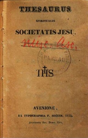 Thesaurus spiritualis Societatis Iesu