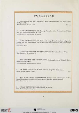 Porzellan (Nr.1-17)