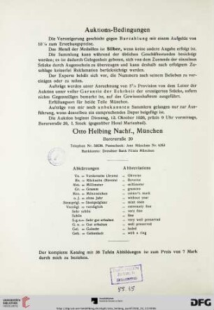 Auktions-Bedingungen