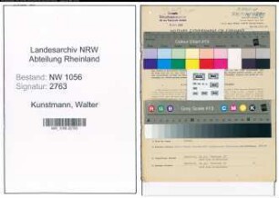 Entnazifizierung Walter Kunstmann , geb. 26.07.1906 (Beamter)
