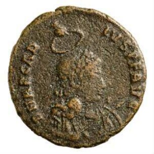 Münze, Aes 2, 378 - 383 n. Chr.
