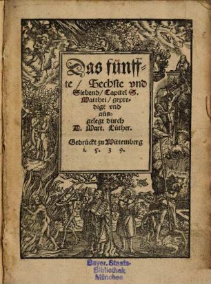 Das fünffte, Sechste und Siebend, Capitel S. Matthei