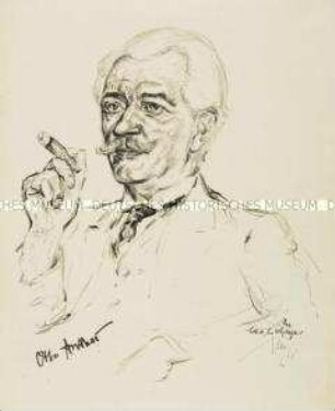 Porträt des Schriftstellers Otto Anthes