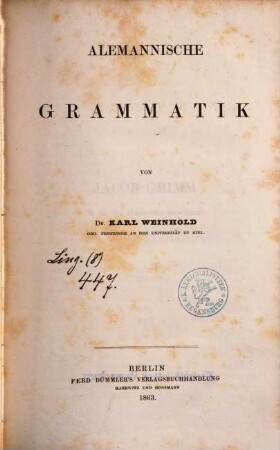 Alemannische Grammatik