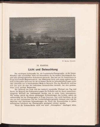 VI. Kapitel. Licht und Beleuchtung