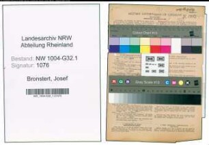 Entnazifizierung Josef Bronstert , geb. 31.03.1902 (Staedt.Angestellter)