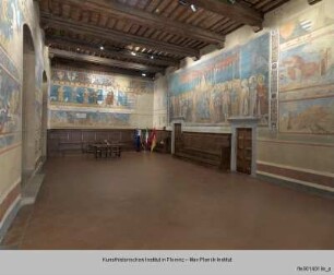 Wandmalerei der Sala Dante