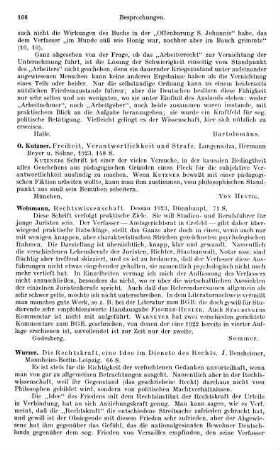 108, Weinmann. Rechtswissenschaft. 1923