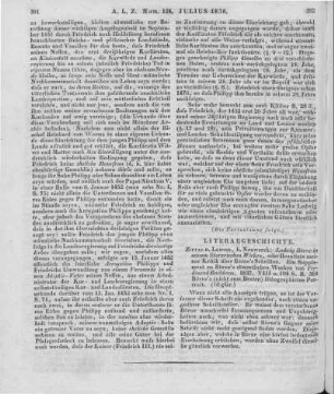 Backhaus, F.: Ludwig Börne in seinem literarischen Wirken, oder Resultate meiner Kritik über Börne´s Schriften. Ein Supplement zu Börne´s sämmtlichen Werken. Zittau, Leipzig: Nauwerck 1837