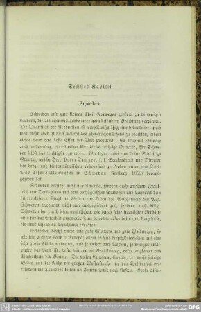 Sechstes Kapitel. Schweden