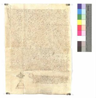 Graf Kraft von Hohenlohe bekennt, dass er Schirmherr des Klosters Gnadental sei; Notariatsinstrument des Petrus Eychhorn.