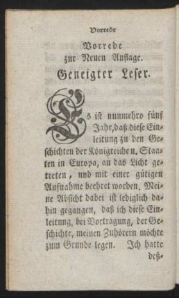 Vorrede zur Neuen Auflage