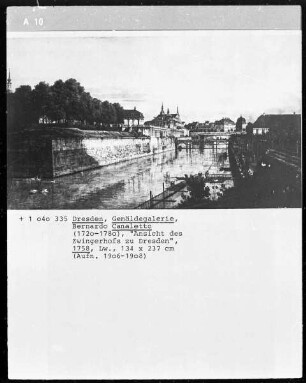 Der ehemalige Zwingergraben in Dresden