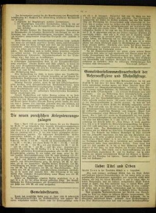 ¬Die¬ neuen preußischen Kriegsteurungszulagen