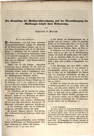 Allgemeine Forst- und Jagdzeitung. Supplemente, 2. 1860