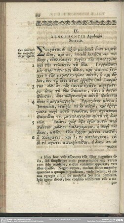 IX. Xenophontis Apologia Socratis