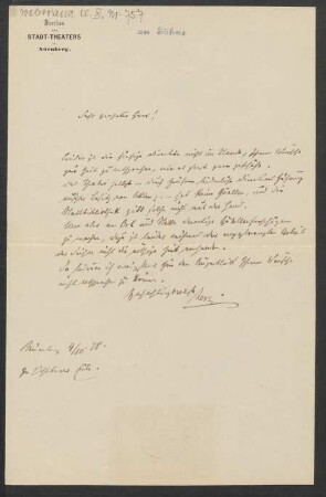 Brief an Friedrich Wilhelm Jähns : 04.10.1878