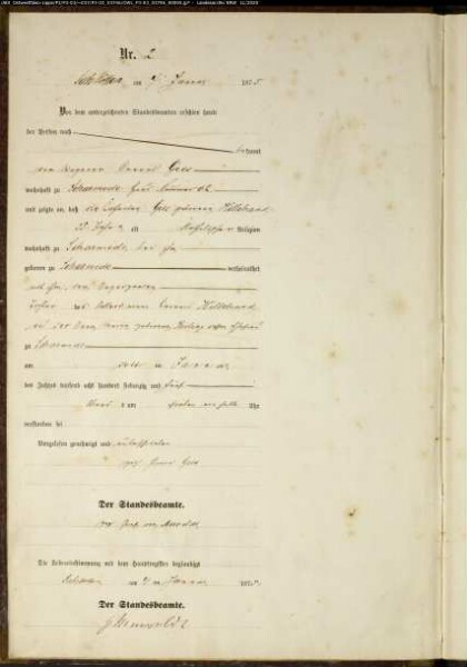 Sterberegister Standesamt Salzkotten