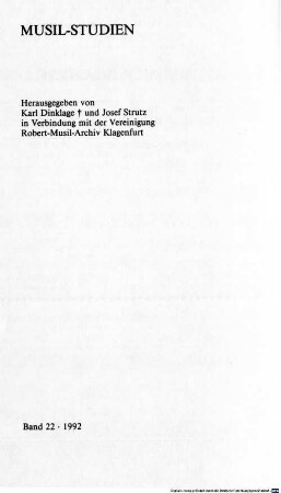 Sinn für Geschichte : ästhetische Subjektivität und historiologische Reflexion bei Robert Musil