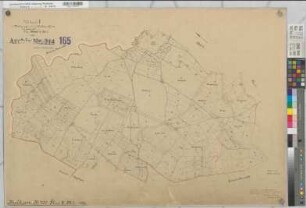 Balksen (Welver), Umlegung der Feldmark Balksen, Urkarte 1 Flur 4,1