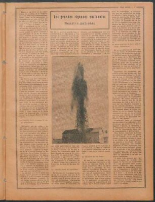 Las grandes riquezas nacionales : Nuestro petróleo