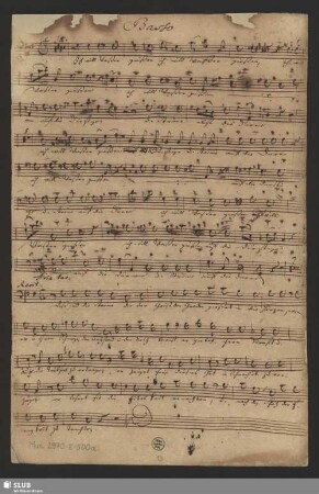 Basso [solo + coro]
