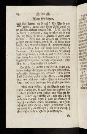 84-85, Von Brüchen überhaupt.