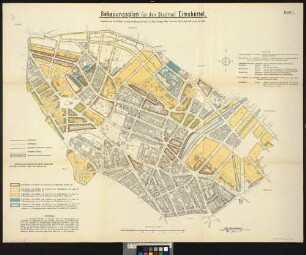 Bl. 1: Bebauungsplan für den Stadtteil Eimsbüttel