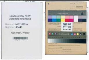 Entnazifizierung Walter Aldenrath , geb. 18.12.1883 (Gelderheber)
