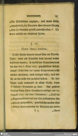 §. 26. Neuer Streit darüber