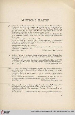 Deutsche Plastik (Nr. 31-63)