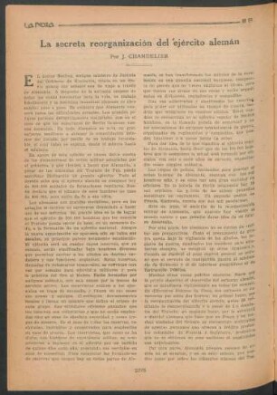 La secreta reorganización del ejército alemán