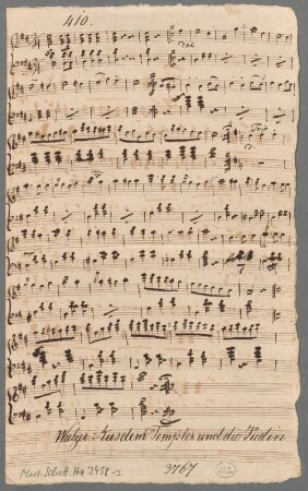 Der Templer und die Jüdin, pf, D-Dur, Excerpts, Arr - BSB Mus.Schott.Ha 3458-2 : [heading on the bottom f. 1r] Walzer. Aus dem Templer und die Jüdin