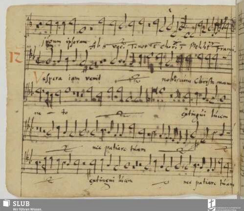 [Franck, Melchior:] Vespera iam venit