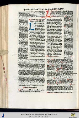 Prologus Sancti Hieronymi.
