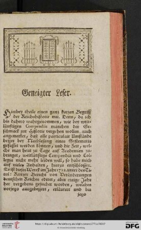 Geneigter Leser