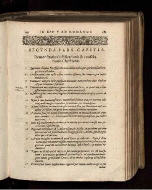 Secunda Pars Capitis. Demonstrativa iustificationis & consolationis Christianae