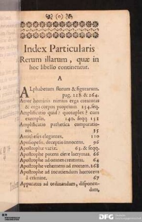 Index Particularis