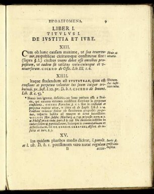 Liber I. Titulus I. De Iustitia Et Iure.