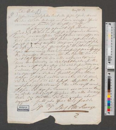 Brief an Herrn Bassenge