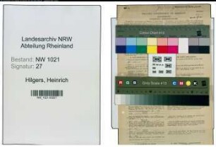 Entnazifizierung Heinrich Hilgers , geb. 18.01.1913 (Verwaltungsangest.)