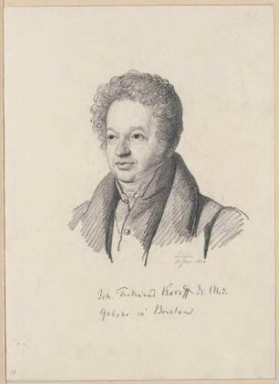 Bildnis Koreff, Johann Ferdinand (1783-1851), Arzt, Schriftsteller, Politiker