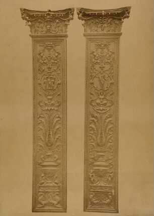 Holzpilaster im Istituto di Belle Arti, Siena