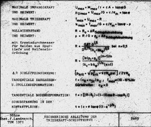 Rechnerische Ableitung der Triebkraft-Schlupfkurve