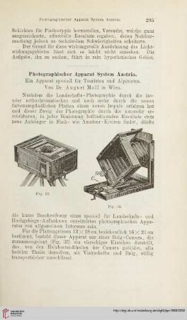 2: Photographischer Apparat System Austria : ein Apparat speziell für Touristen und Alpinisten