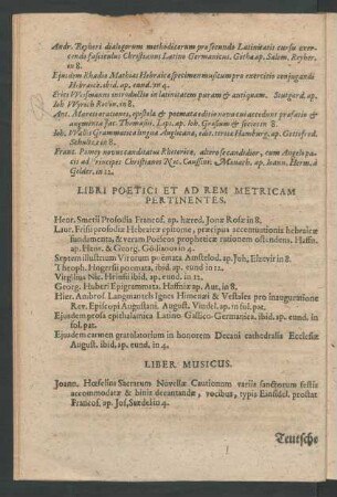 Liber Musicus.