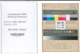 Entnazifizierung Herbert Burrichter , geb. 15.08.1921 ()