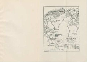 Übersichts-Skizze der Expeditionen des II. Seebataillons