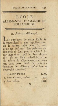 Ecole Allemande, Flamande Et Hollandoise.